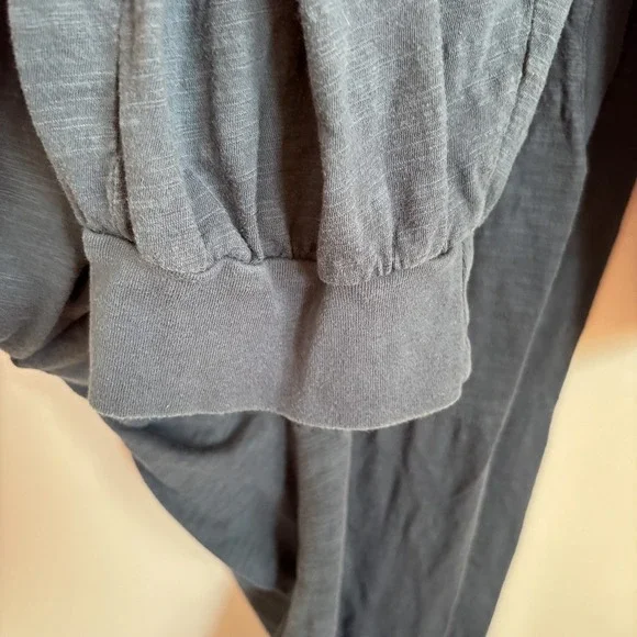 Natural Life Womens Relaxed Slub Knit Jumpsuit Size L Gray Boho Oversized Lounge - Picture 6 of 7